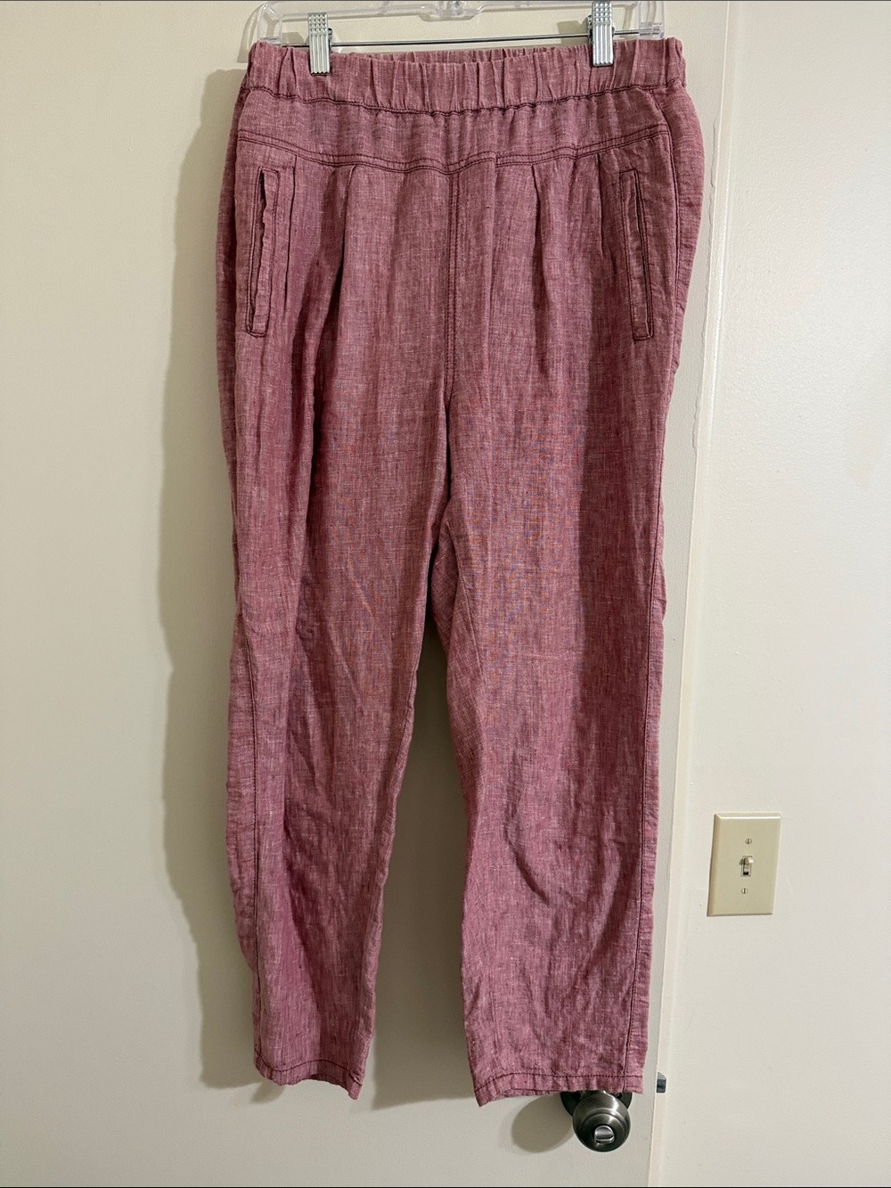 Relaxed Ankle Pants in Dusty Rose